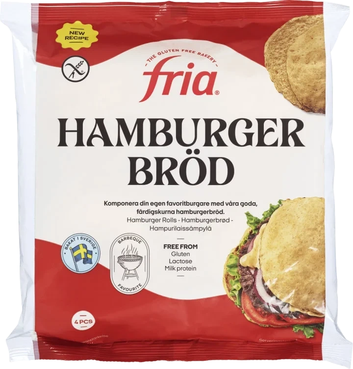 Hamburgerbrød Glutenfri 280g Fria