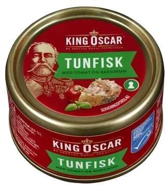 King Oscar Tunfisk Msc Tomat & Basilikum 85 g