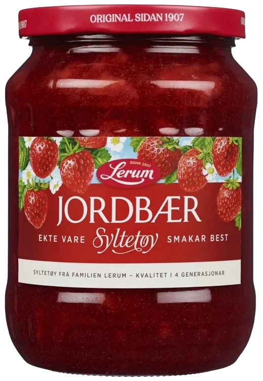 Jordbærsyltetøy 800g Lerum