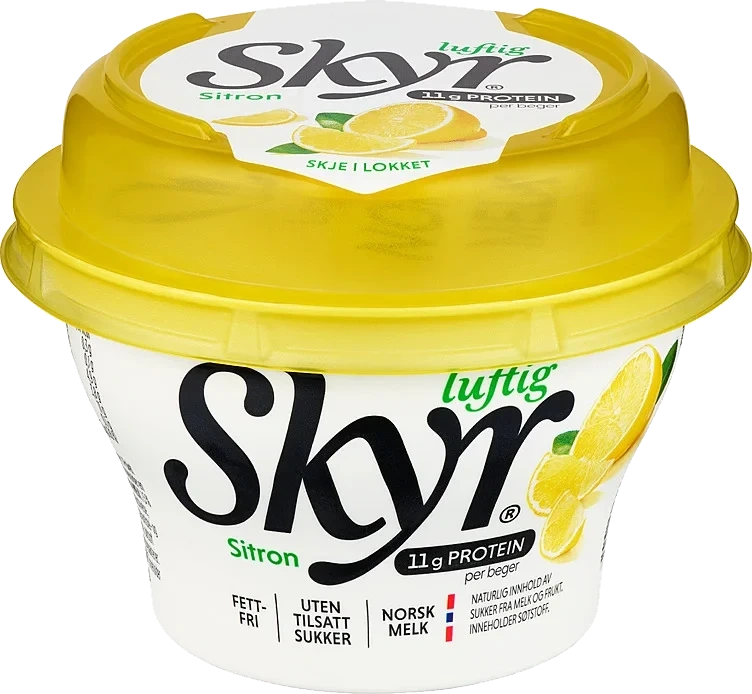 Skyr luftig sitron beg   130g