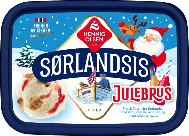 Sørlandsis Julebrus 1l Hennig-Olsen-Is