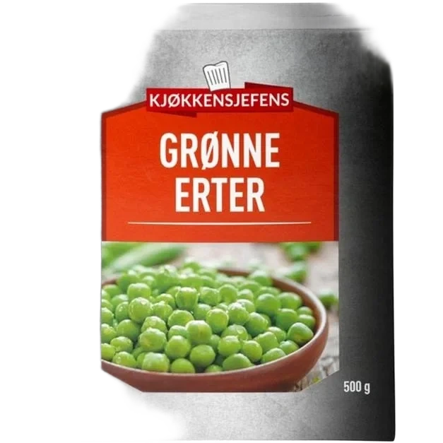 Erter Grønne 500g
