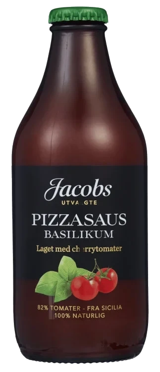 Pizzasaus Basilikum 330g Jacobs Utvalgte