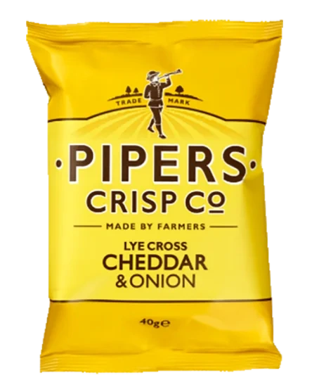 Pipers Cheddar & Onion 40g