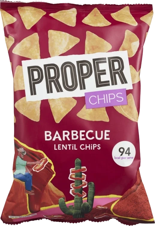 Proper Chips Barbecue Lentil 85g
