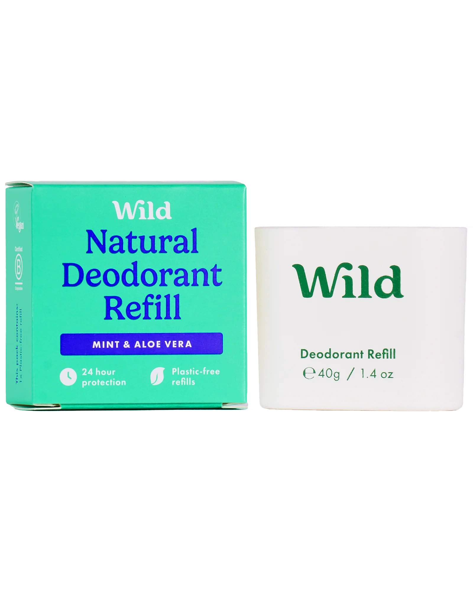 Wild Deo Herre Mint & Aloe Vera refill 40 g