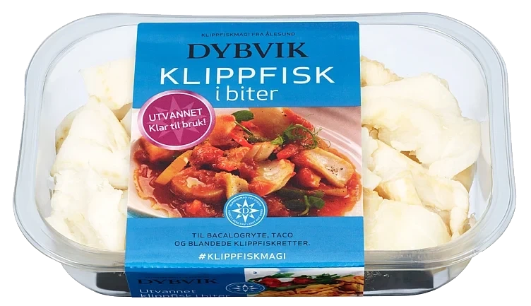 Klippfisk utvannet i biter 400g