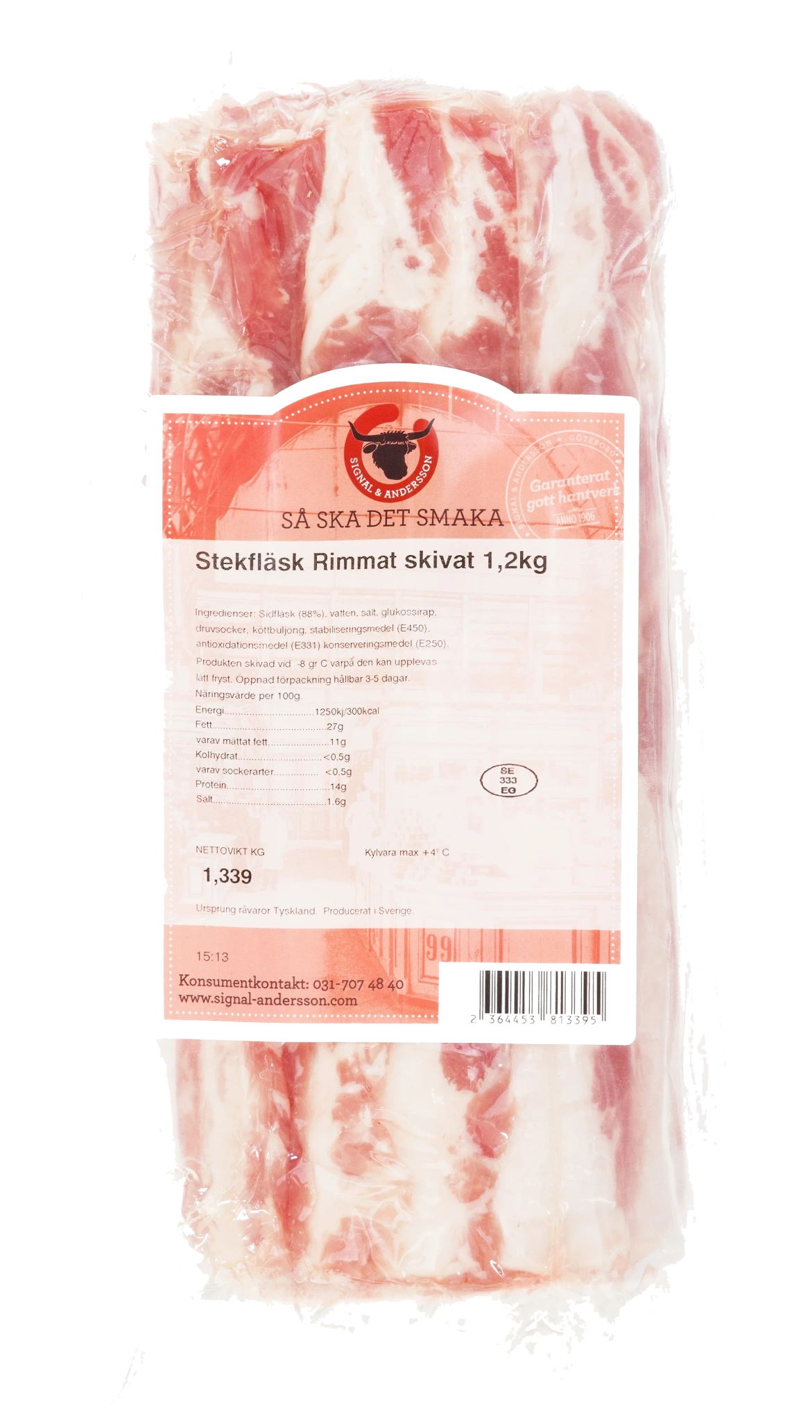 Stekfläsk skivat rullpack