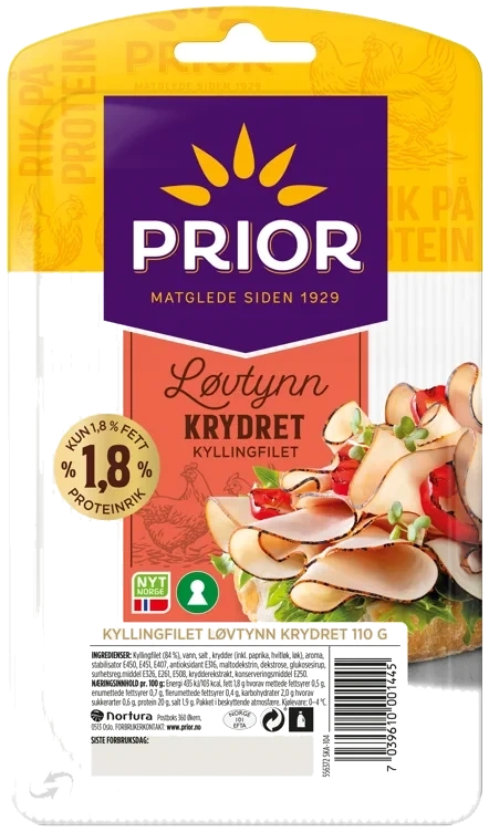 Kyllingfilet Løvtynn 110g Prior