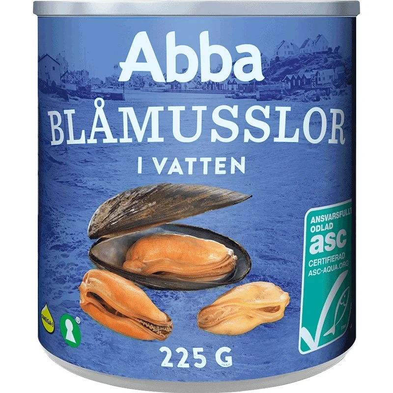 ABBA Musslor i vatten