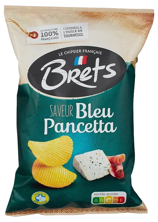 Potetchips Blåmugg&Panchetta 125g Brets