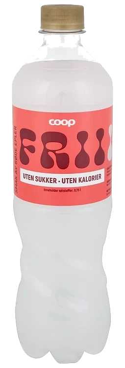 Leskedrikk frii smaken av røde epler cloudy  0,75l