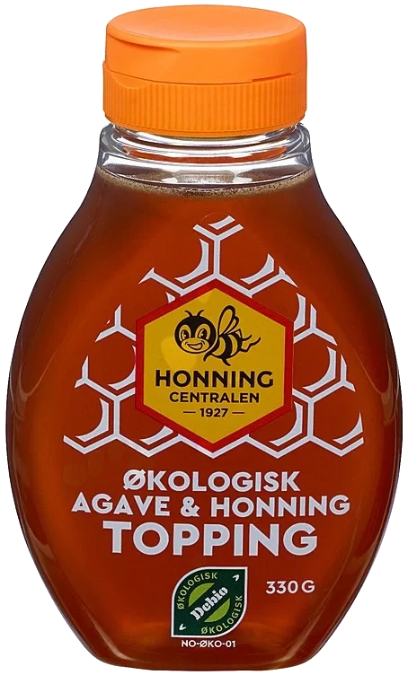 Topping økologisk med agave og honning  330g