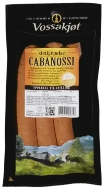 Cabanossi Grillpølse, 300g Vossakjøt