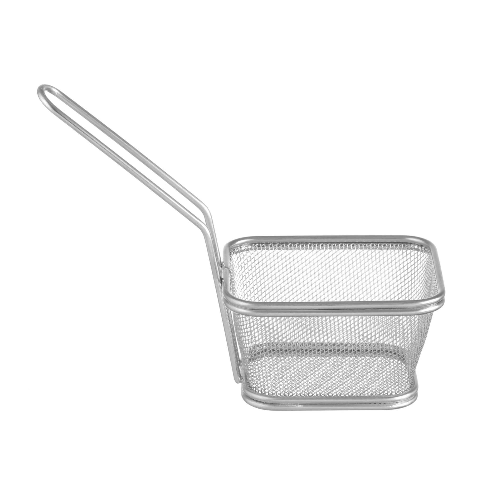 Miniatyrer med fritöskorg kan staplas