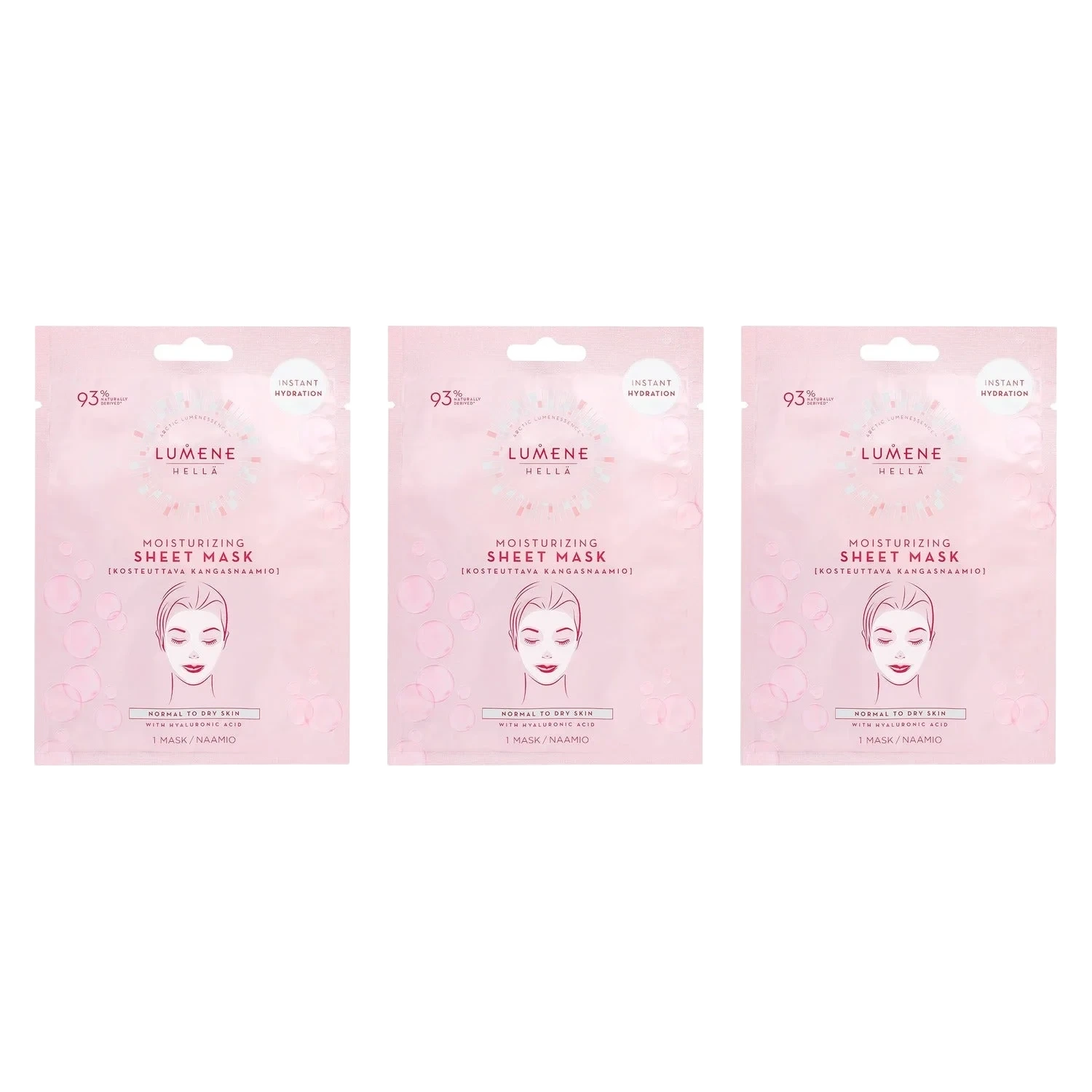 Lumene Moisturizing Sheet Mask, 1 stk.