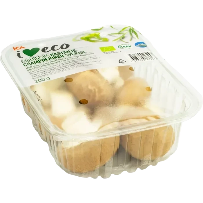 ICA I love eco Kastanjechampinjon Ekologisk 200g ICA I love eco Klass 1