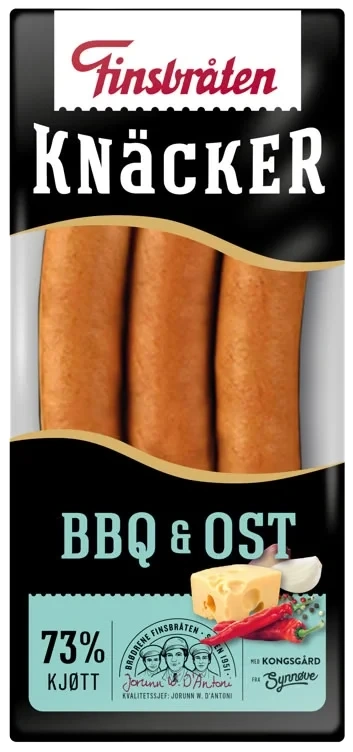 Knäcker Bbq&Ost 225g Finsbråten