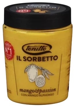 Il sorbetto mango og pasjonsfrukt 0,5 l