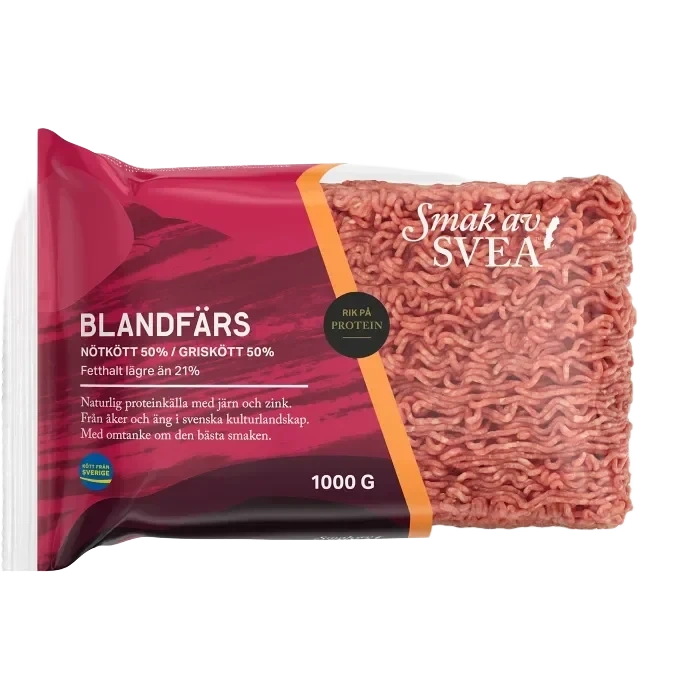 Blandfärs Färsk 50/50 1kg Smak av Svea