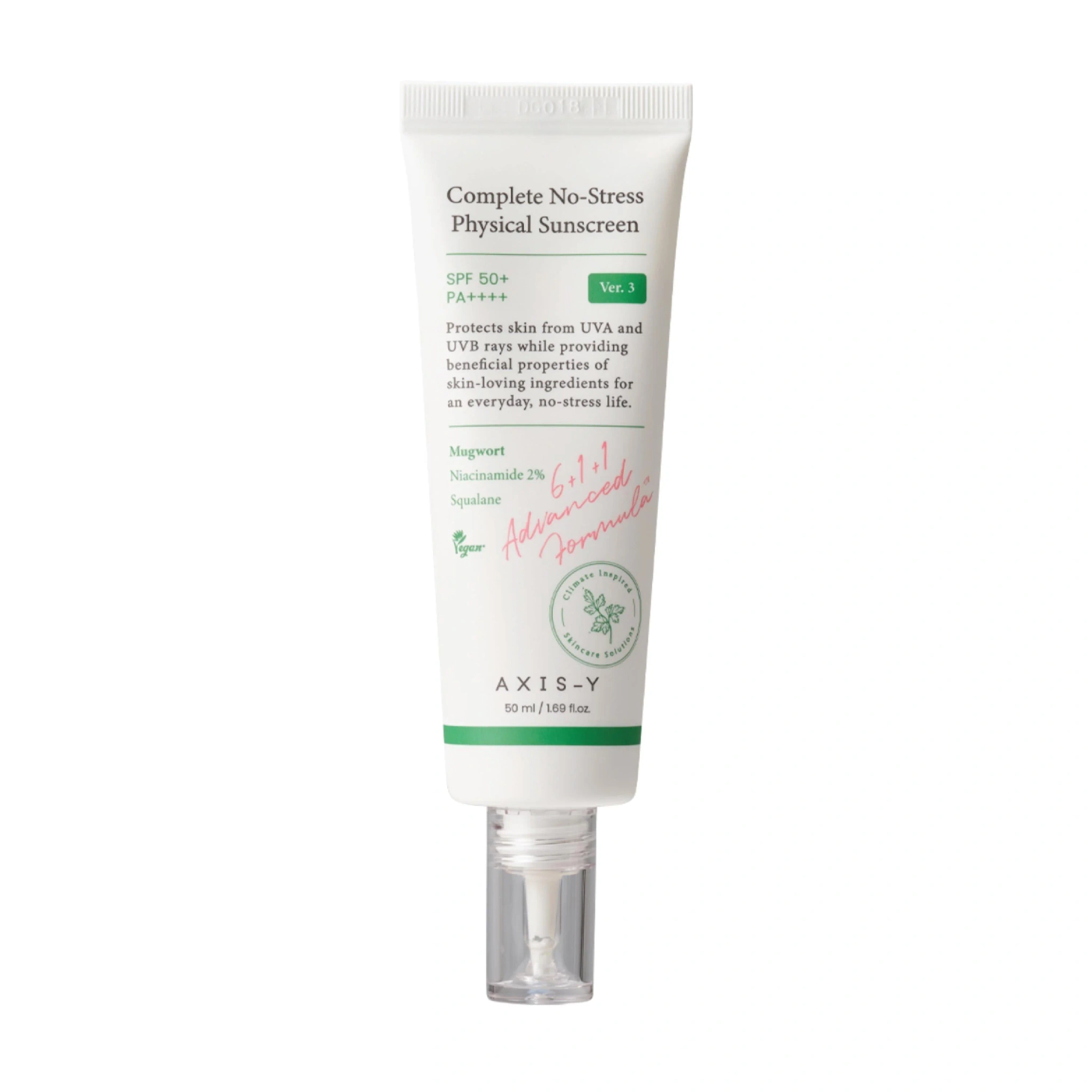 Axis-Y Complete No-Stress Physical Sunscreen V.3, 50 ml