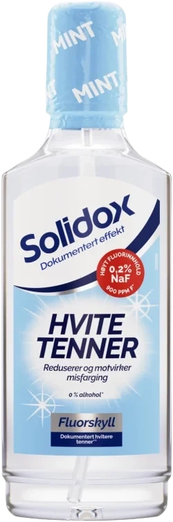 Solidox Munnskyll Hvite Tenner 500ml