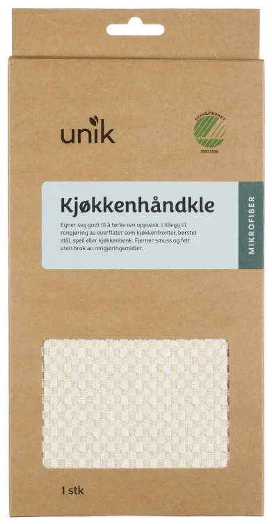 Kjøkkenhåndkle Mikrofiber 60x40cm 1stk Unik