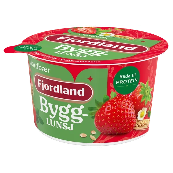 Fjordland Bygglunsj Jordbær 150 G