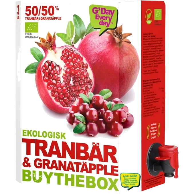 Juice Tranbär & Granatäpple Eko