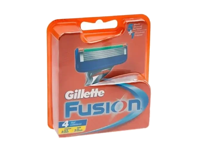 Gillette Fusion manuell blader 4 stk