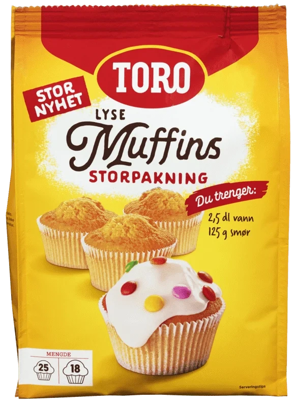 Toro Lyse Muffins Storpakning 520g