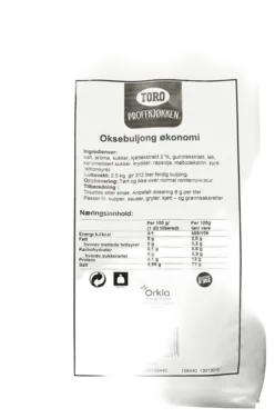 Toro Oksebuljong Økonomi 2,5kg