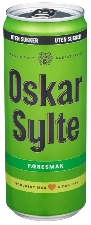 Oskar Sylte Pæresmak uten Sukker 0,33l bx