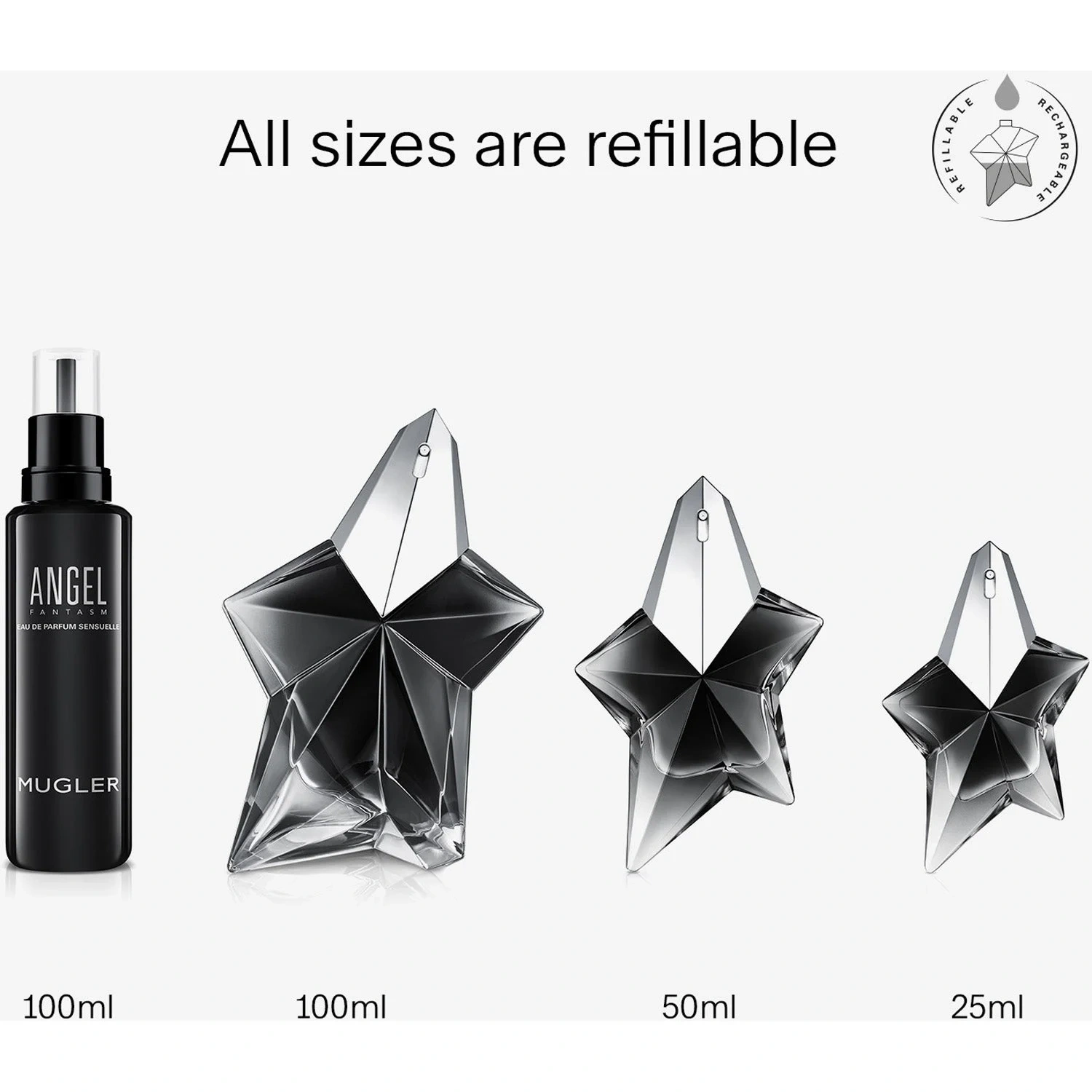 Mugler Angel Fantasm Eau de Parfum 100 ml, Refill