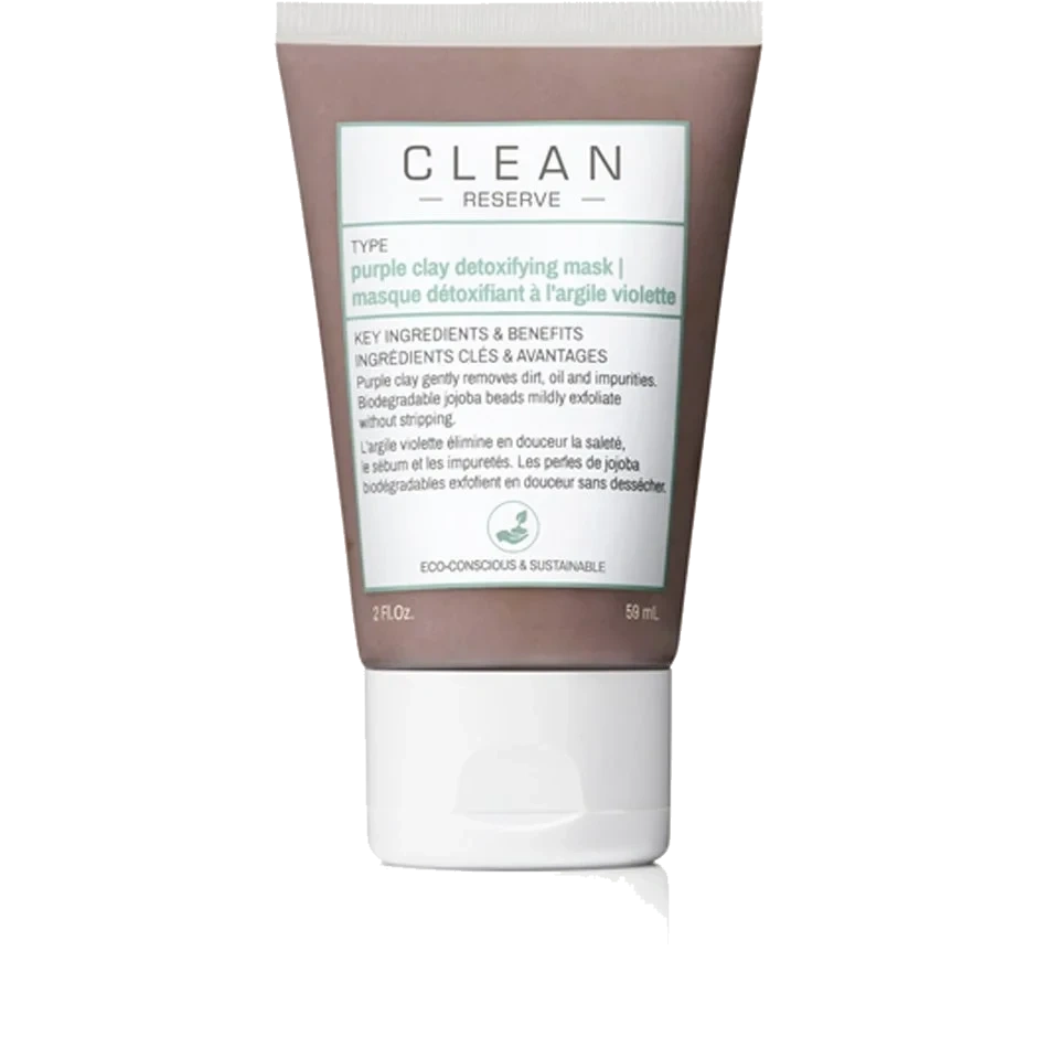 Clean Purple Clay Detoxifying Face Mask