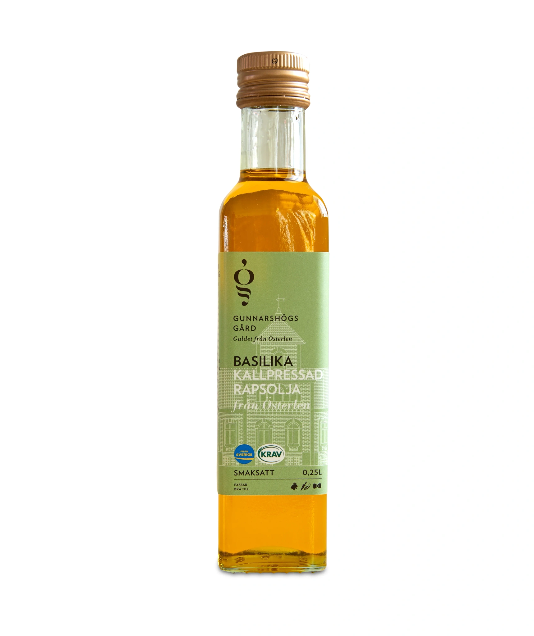 Kallpressad Rapsolja Basilika 0,25L