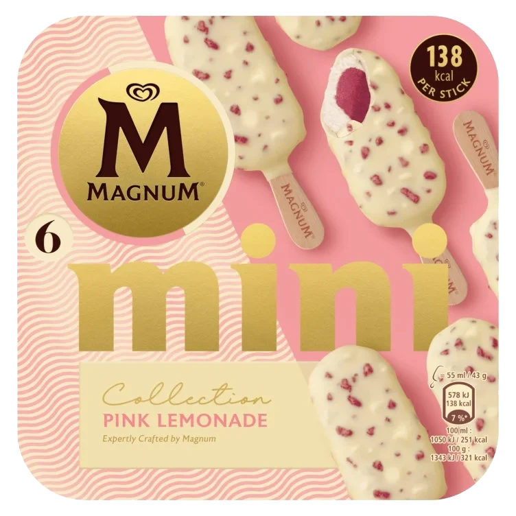 Magnum Is Mini Pink Lemonade 6x55ml