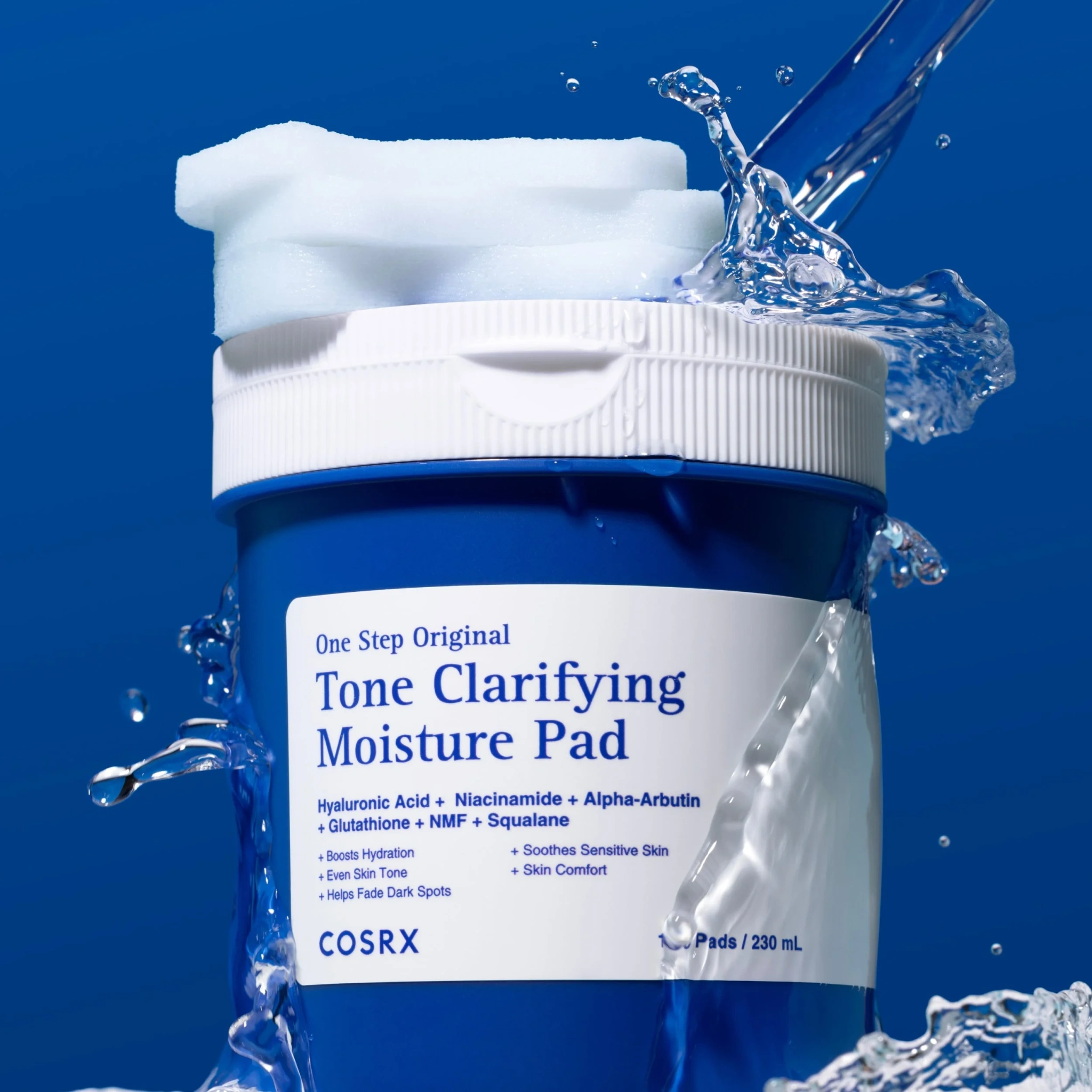 COSRX One Step Original Tone Clarifying Moisture Pad, 100 stk.