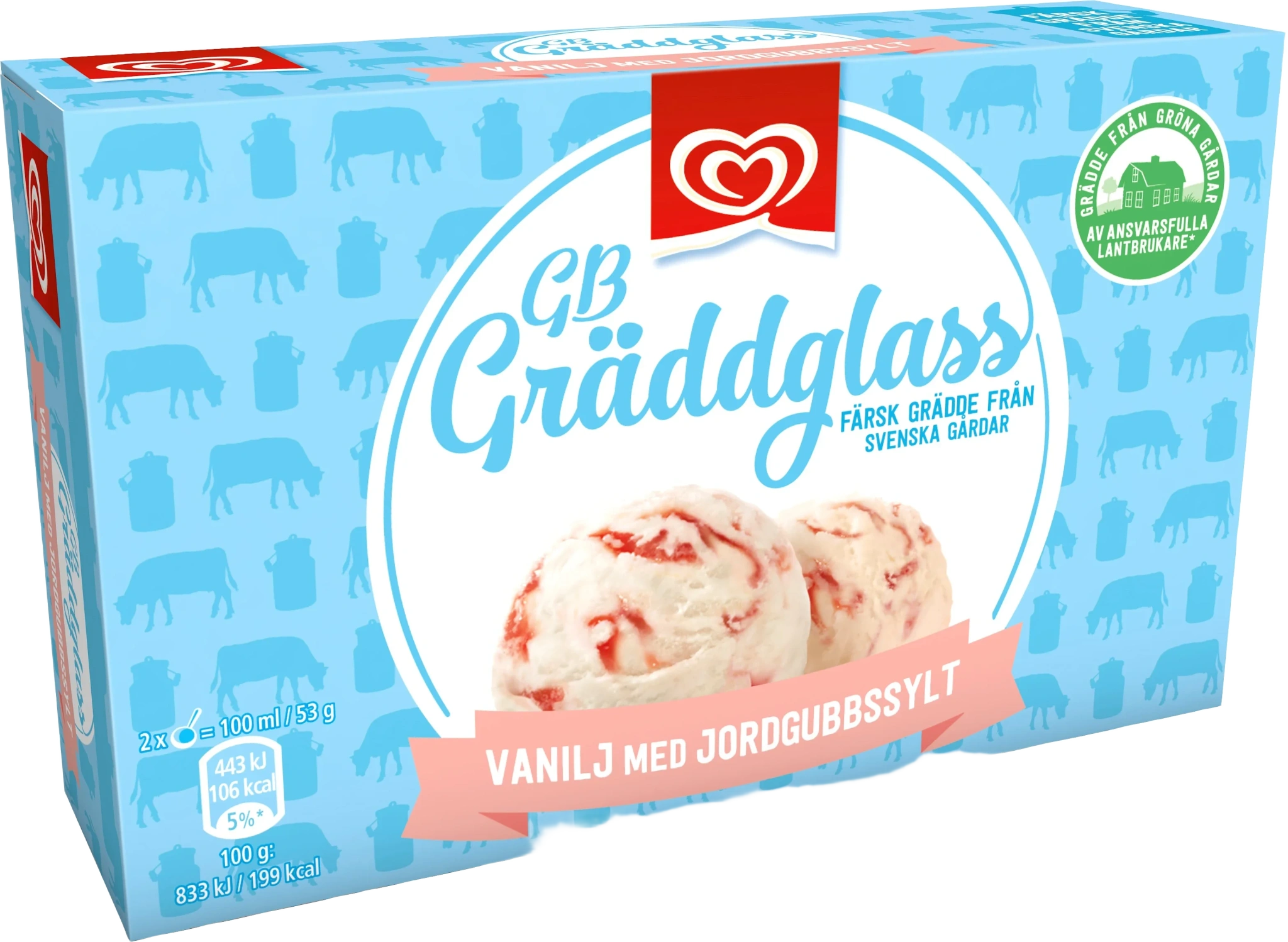 Vanilj o jordgubb