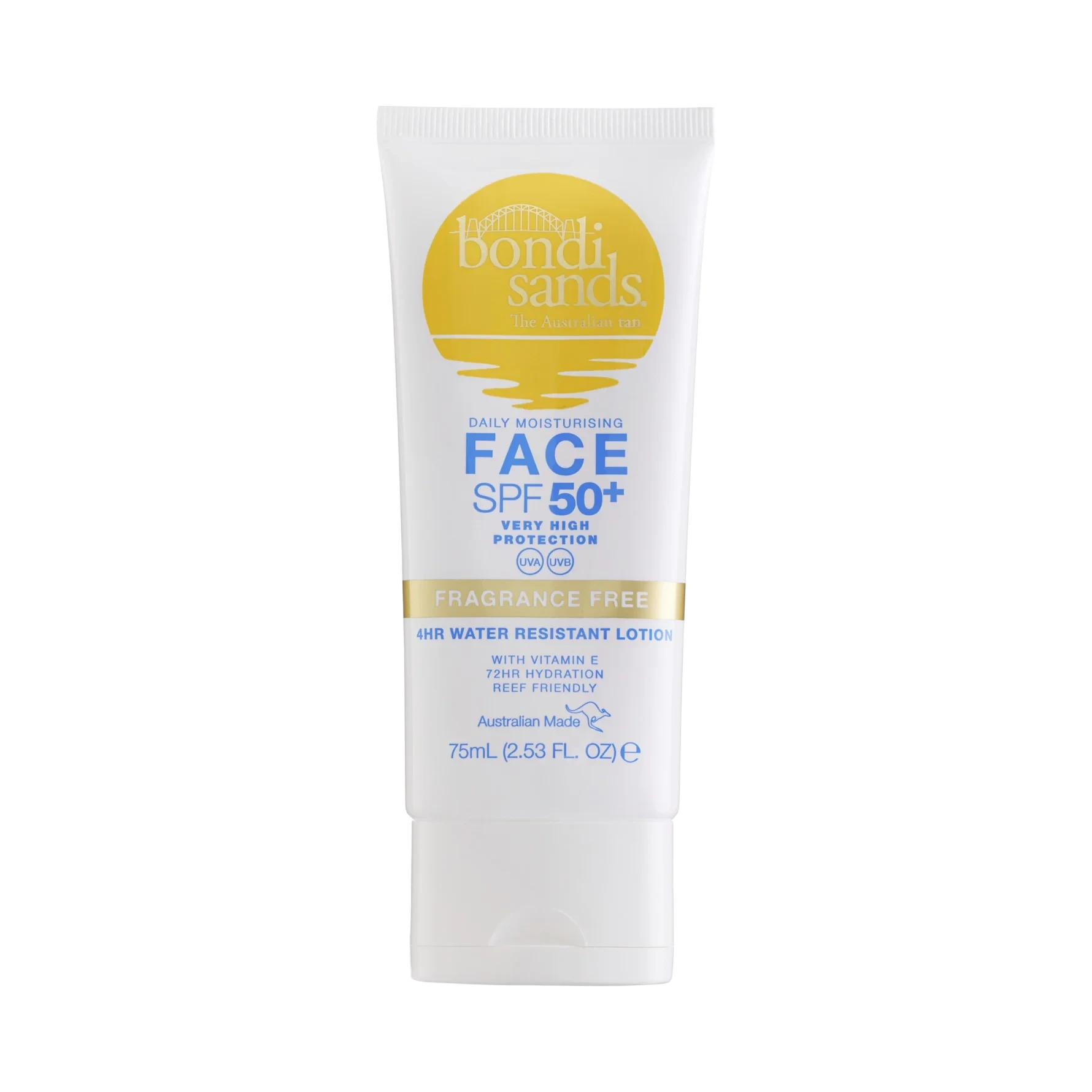 Bondi Sands SPF50+ Fragrance Free Daily Face Lotion 75 ml