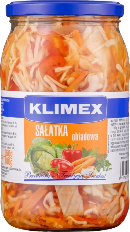 Klimex Salatka Obiadowa Surkål/Paprika