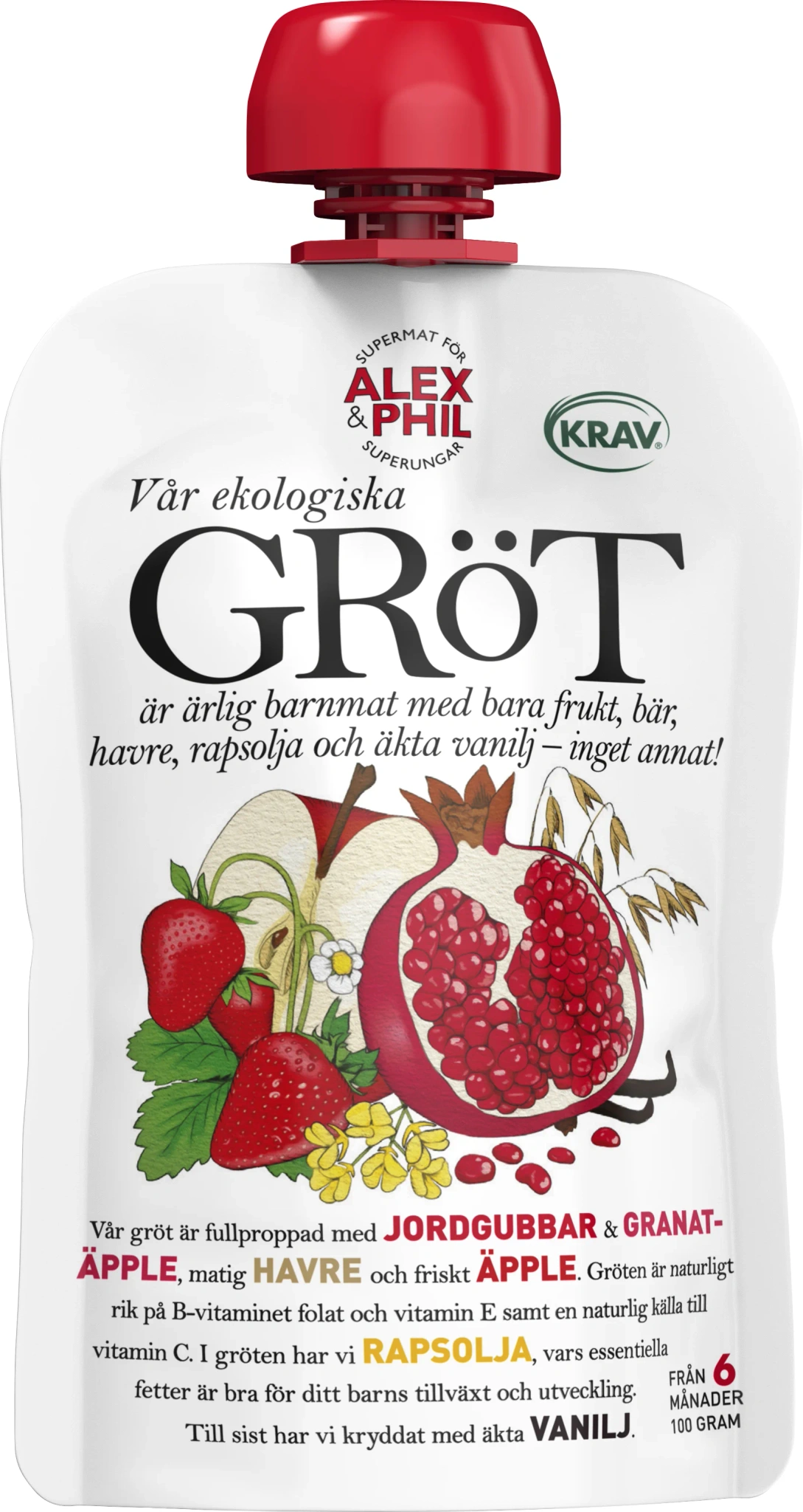 Gröt Jordgubb Eko