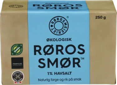 Røros Smør 1% Salt 250g Øko Rørosmeieriet