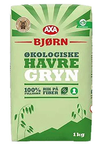 Axa Økologiske Havregryn 1kg