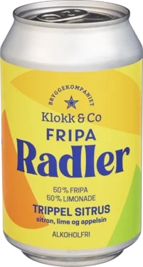 Fripa Radler Trippel Sitrus 0,33l boks Klokk&Co