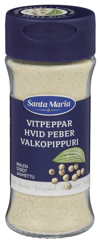 Hvit Pepper Malt 35g Santa Maria