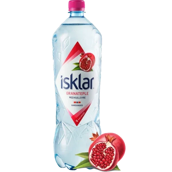 Isklar Sparkling Granateple 1,5l flaske