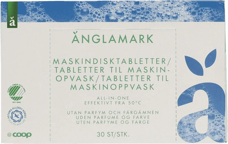 Änglamark Tabletter til Maskinoppvask 30stk