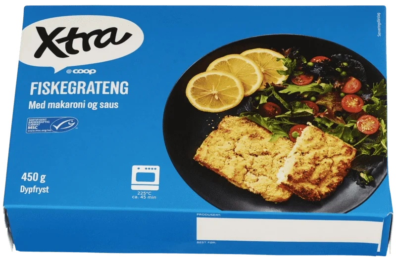 X-tra Fiskegrateng 450g