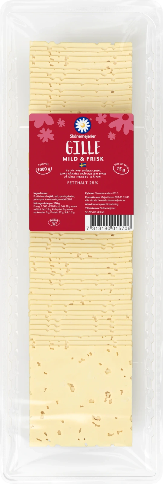 Gille 28% Mild skivad 15 g
